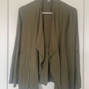 Peace & Pearls Olive Green Jacket Size S